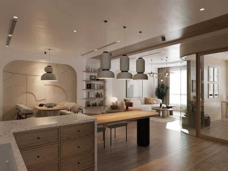 chung cư 70m2 phong cách Scandinavian